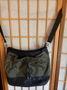 Travelon Olive Green & Black Crossbody Bag - Secure Everyday Carry